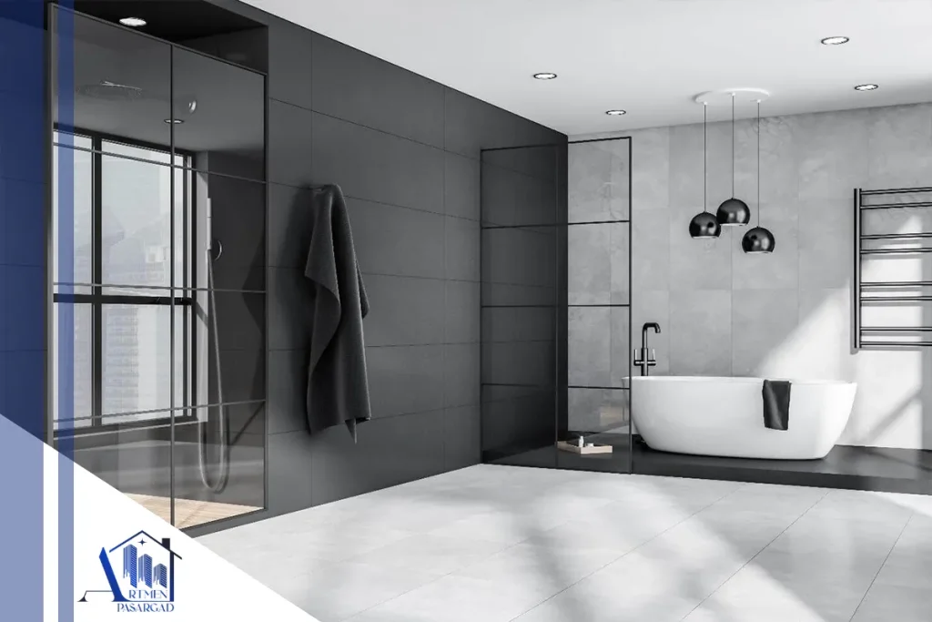 پارتیشن شیشه ای حمام