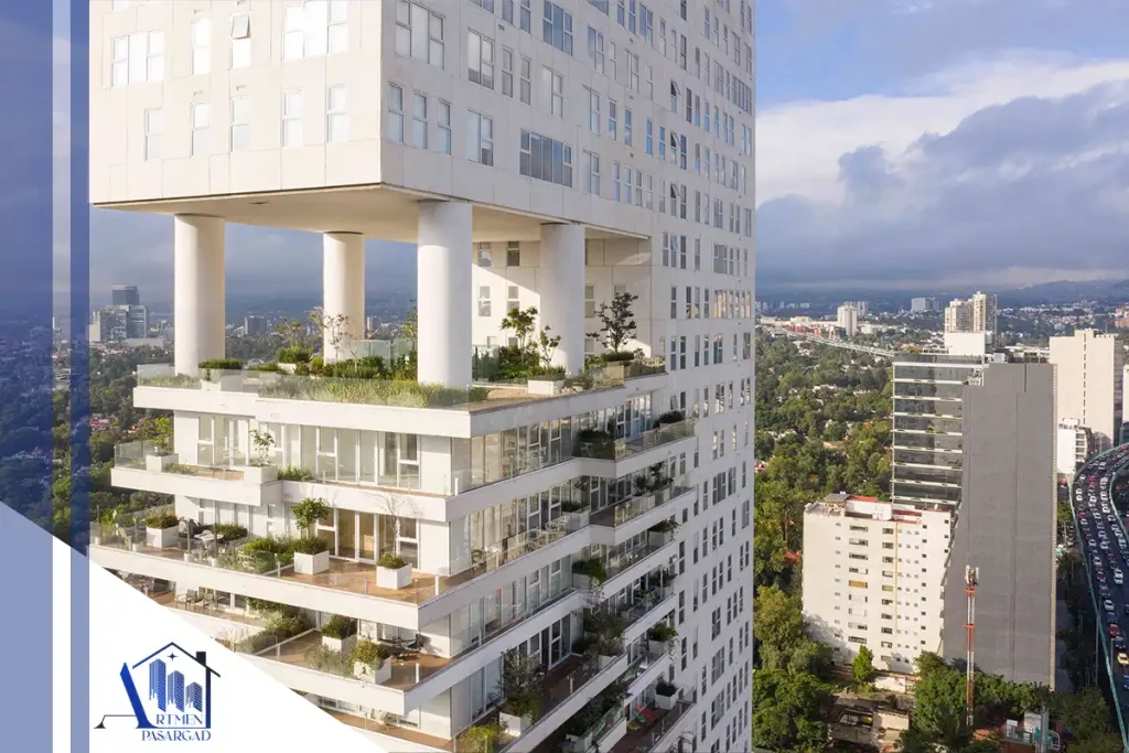 نمای برج مسکونی