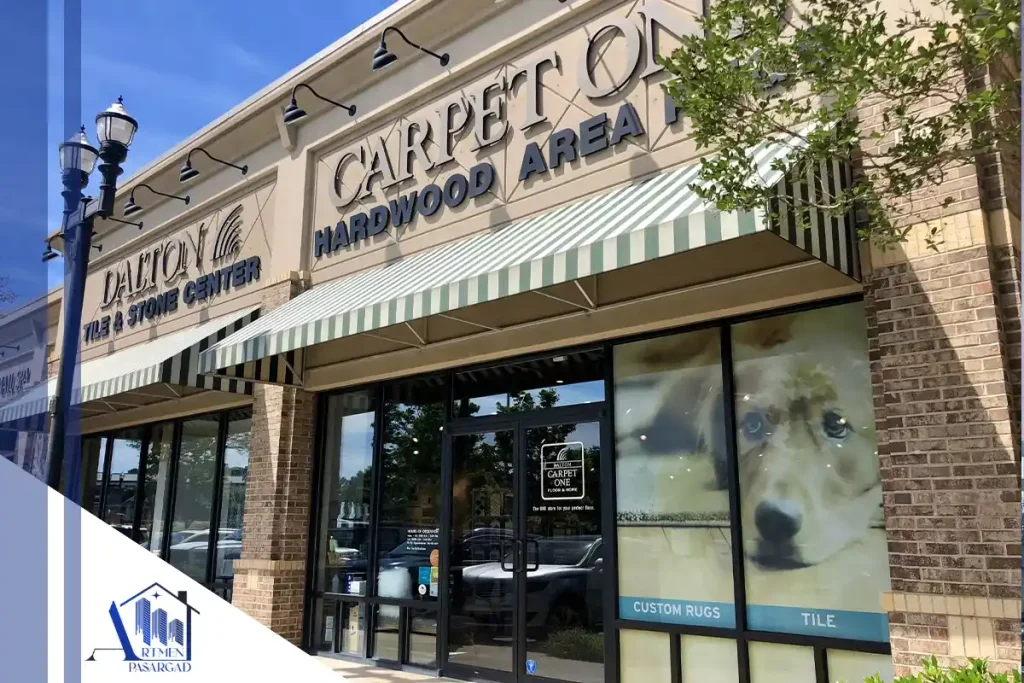 نمای ساختمان تجاری یک طبقه