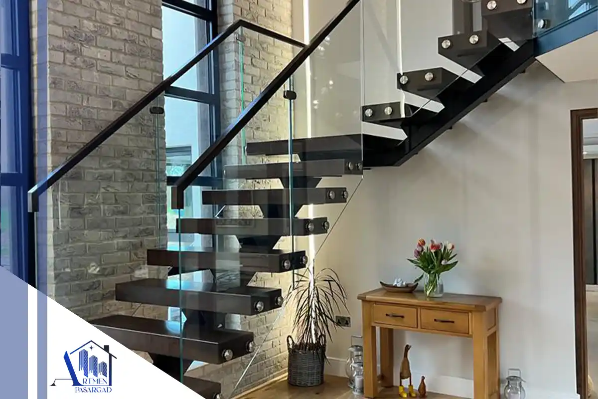 گالری هندریل شیشه ای 2