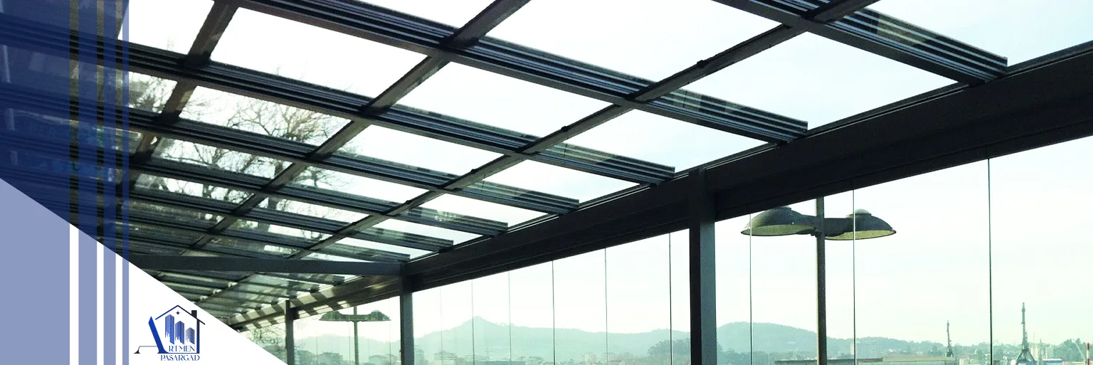 ساخت سقف شیشه ای