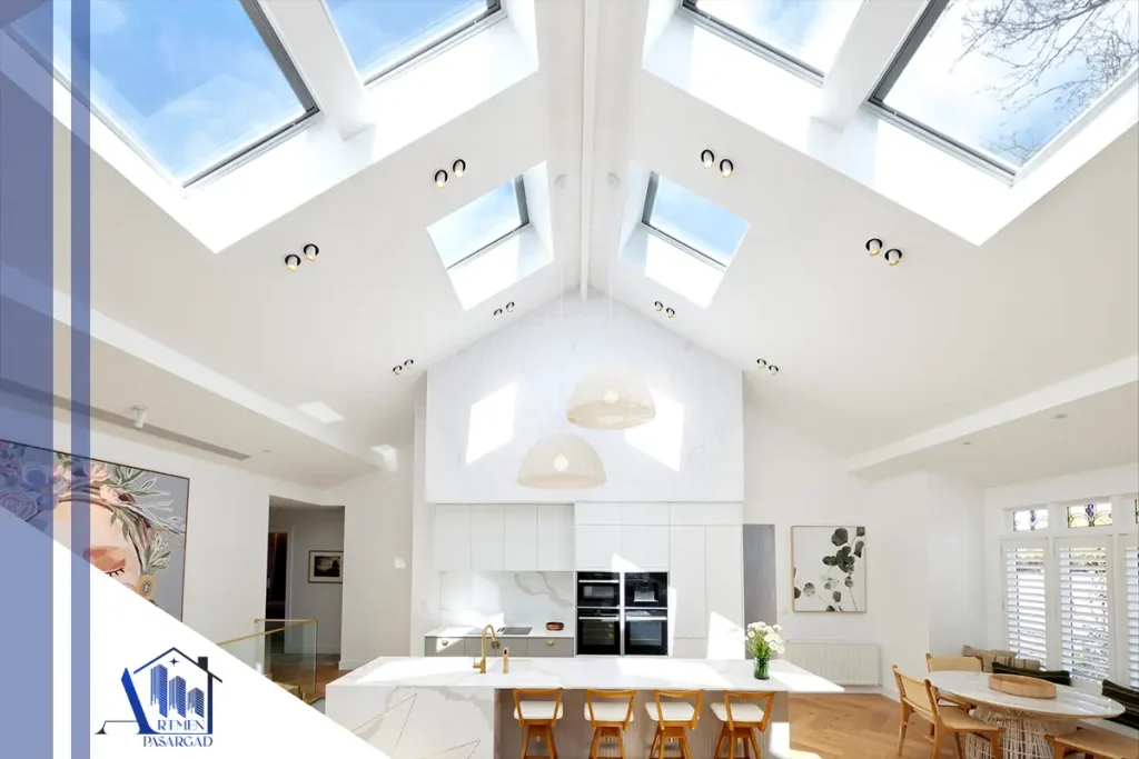 سقف شیشه‌ای چند پانله